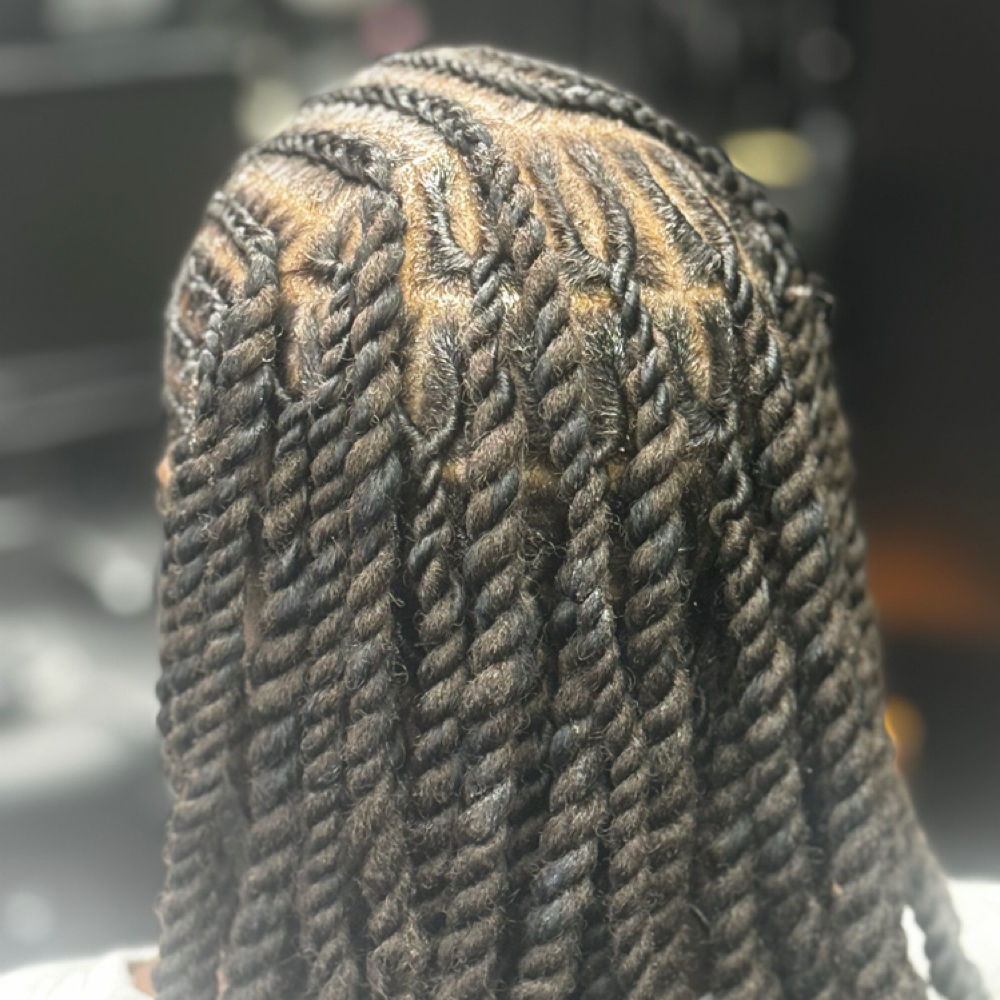 Invisible Loc Fulani at B Diva Braids and Locs in Statesville, NC