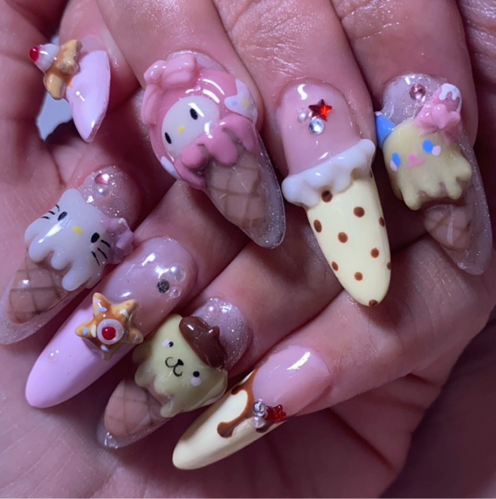 Gelx Tier 4 Nail Art at Nails by Anna in Visalia, CA