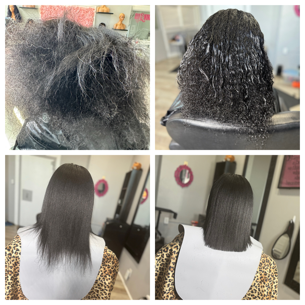 Hair protein & Steam treatment