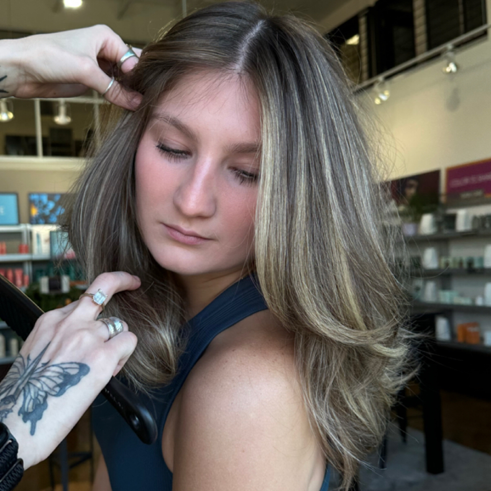 Partial Foil at Morigami Hair Studio in Seattle, WA