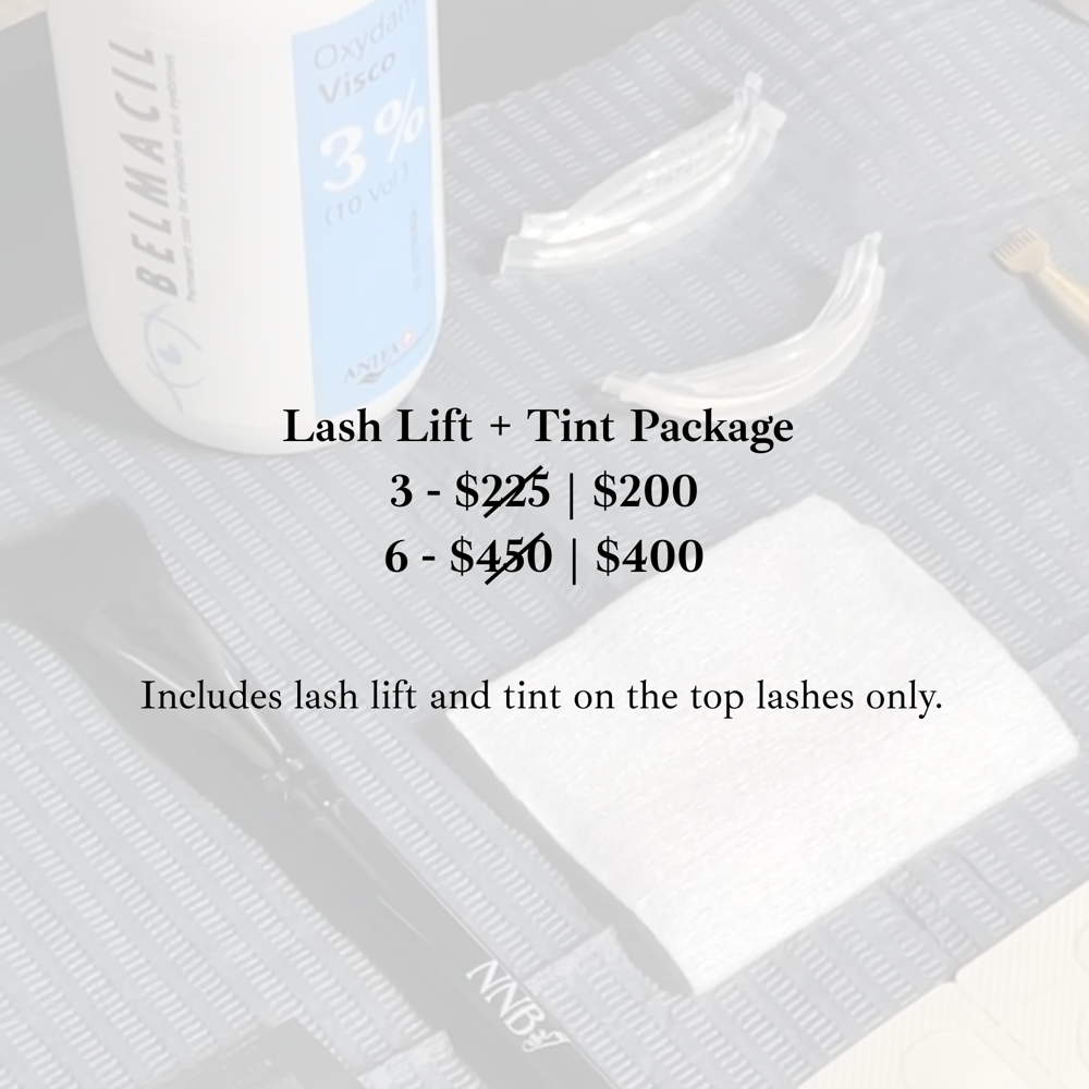 Lash Lift + Tint Package