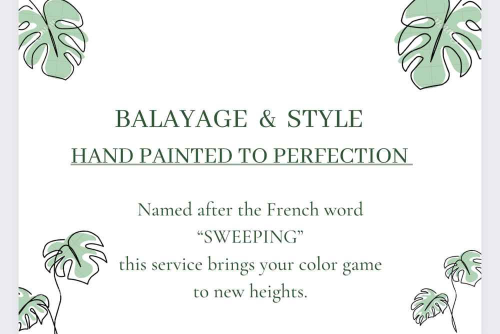 Balayage, Blowout