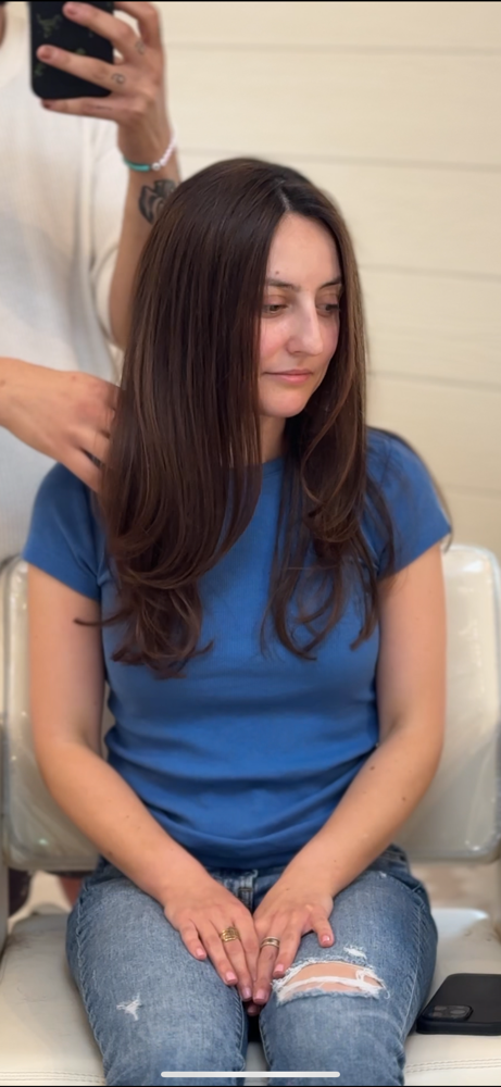Haircut and blowout