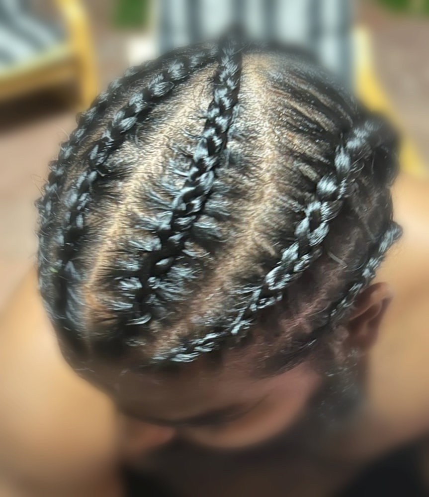 Corn Rows & Braids(Price varies) at My Escape Beauty Lounge & Café in Miami, FL