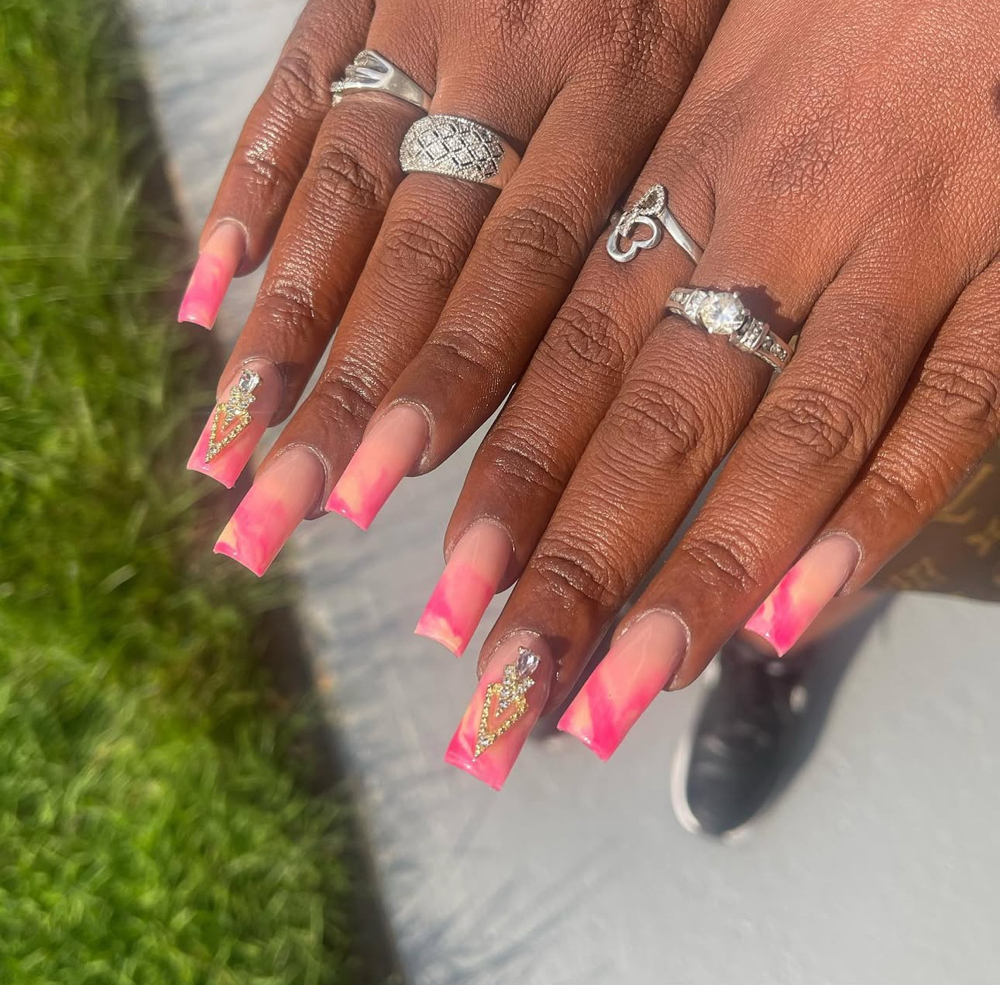 Medium Ombre Acrylic Fullset