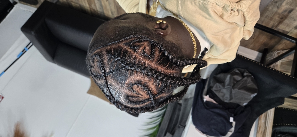 Cornrows at The Art of Mandy Stylez in Brooklyn, NY