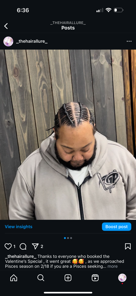 4 Stitch Braids at TheHairAllure in Indianapolis, IN