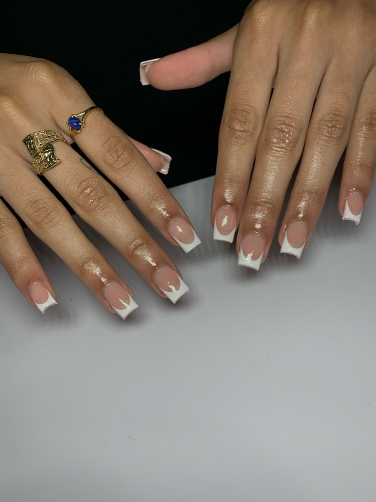Short French Tip Nail Art (Add On)