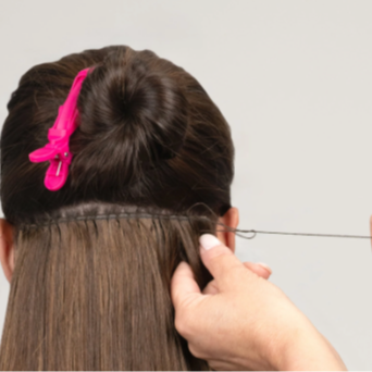 Repair Small Weft Row at Hair Crush Co. in Fallbrook, CA