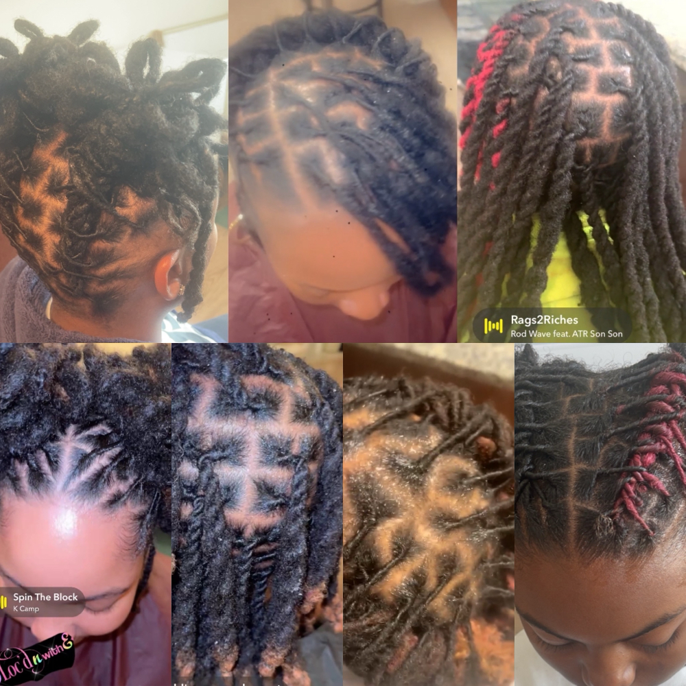 Shampoo, Retwist and Style at Loc’dnwithE in Montgomery, AL