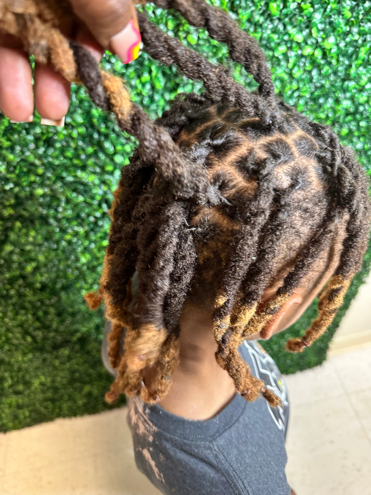 Kid Retwist + 2 Strand Twist