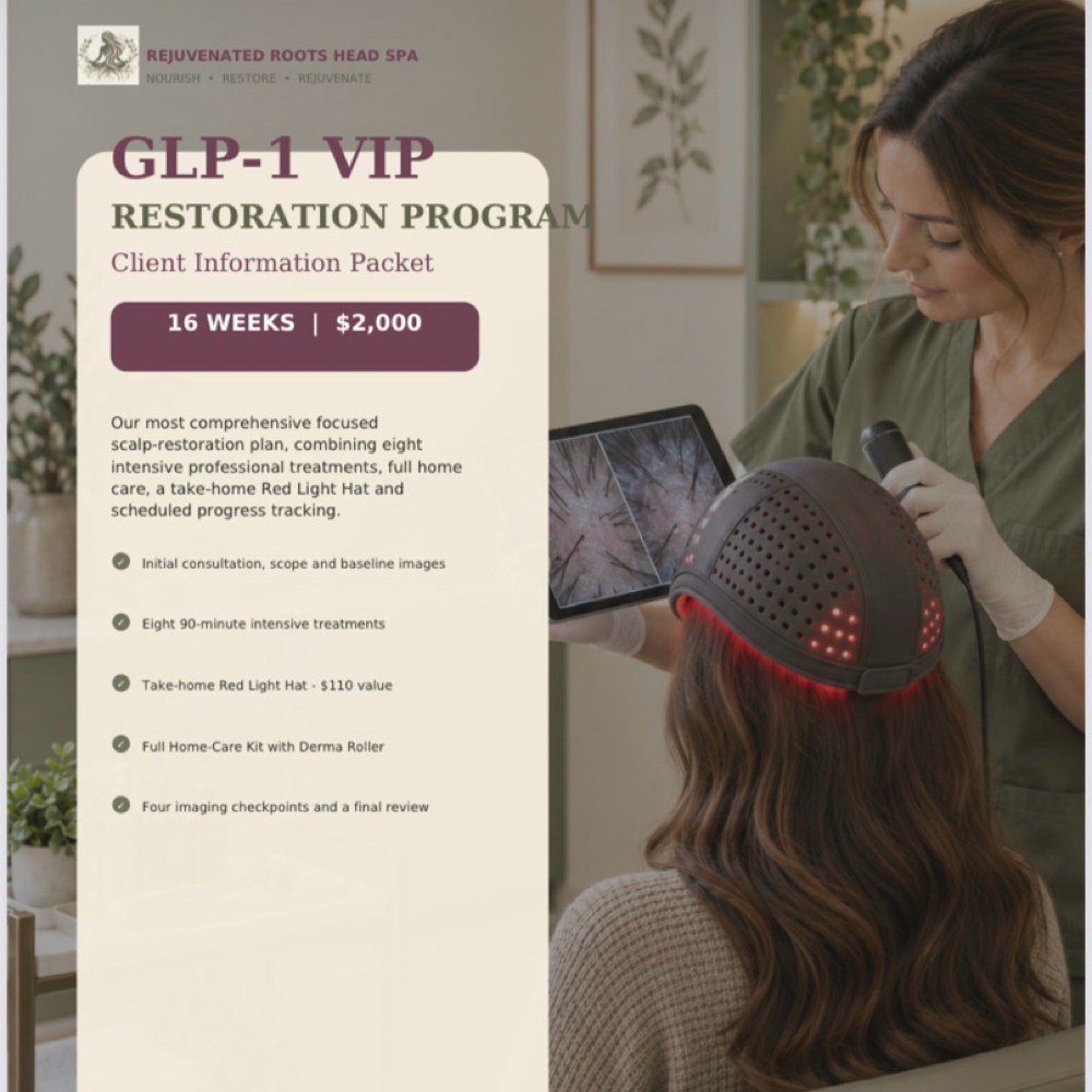 GLP1 16 Weeks at Rejuvenated Roots Head Spa, LLC in Brownwood, TX