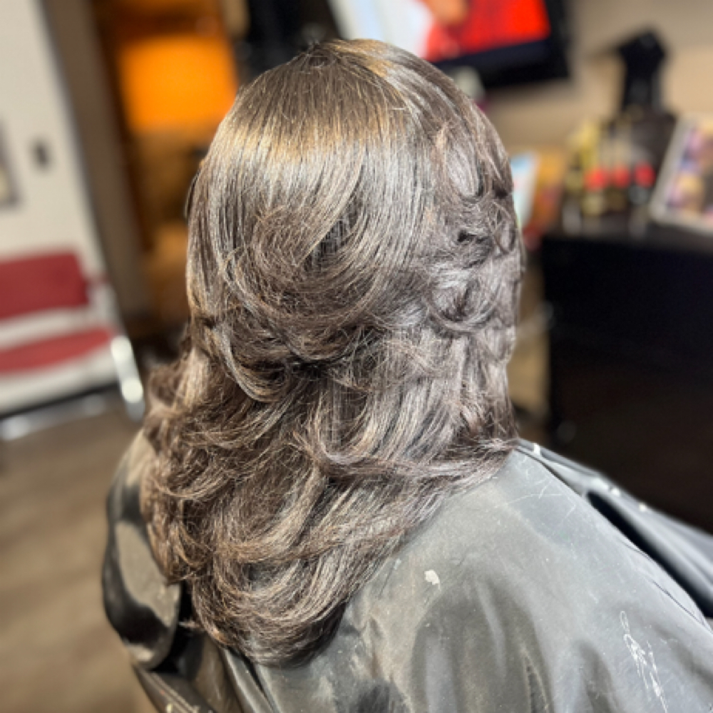 FULL RELAXER+STYLE at NERDY GIRL BEAUTY STUDIO ✨✨ in 48034