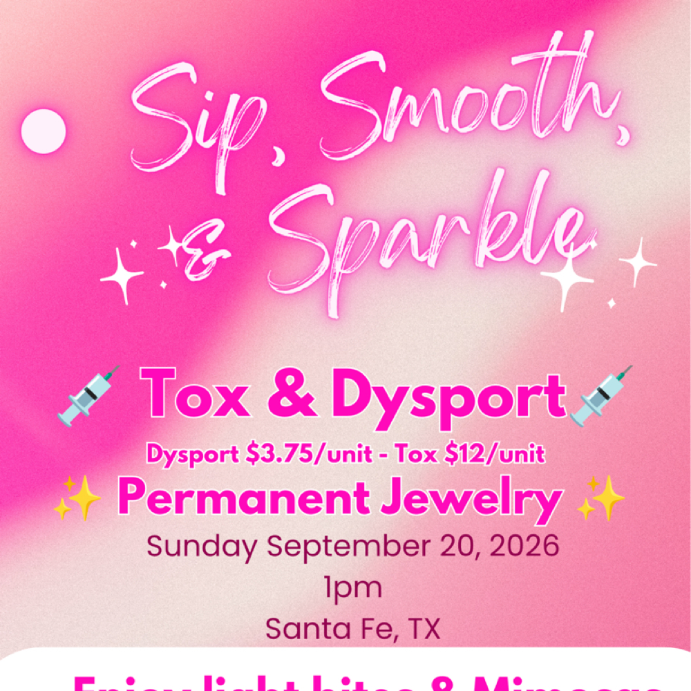 Sip Smooth & Sparkle! Sun 20th @1pm at Unfiltered in Dickinson, TX