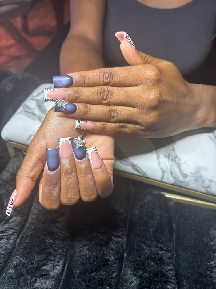 Full Set With Design  (short) at Styles By Jalyssa in Phoenix, AZ
