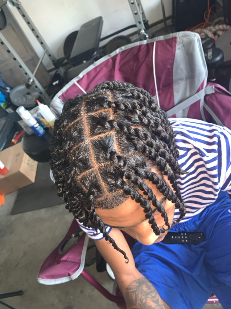 Men Two Strand Twists at Sweeetfacee in Long Beach, CA