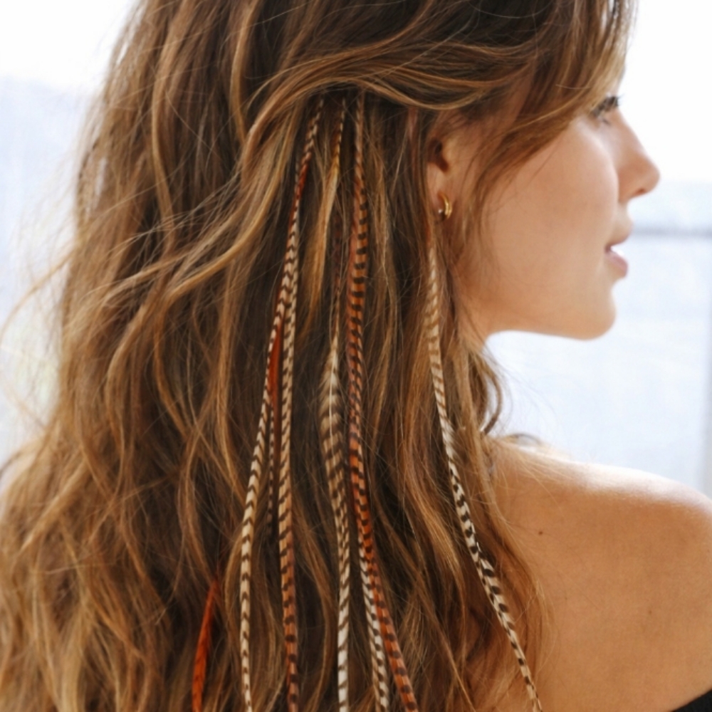Feather Install at Grace & Grit Hair Design in Bossier City, LA