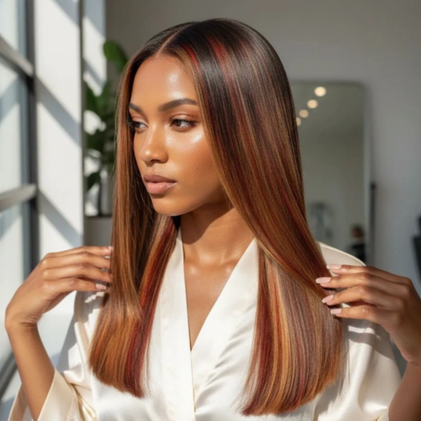 Virgin Relaxer at Blossoms HTX Hair Studio in Spring, TX