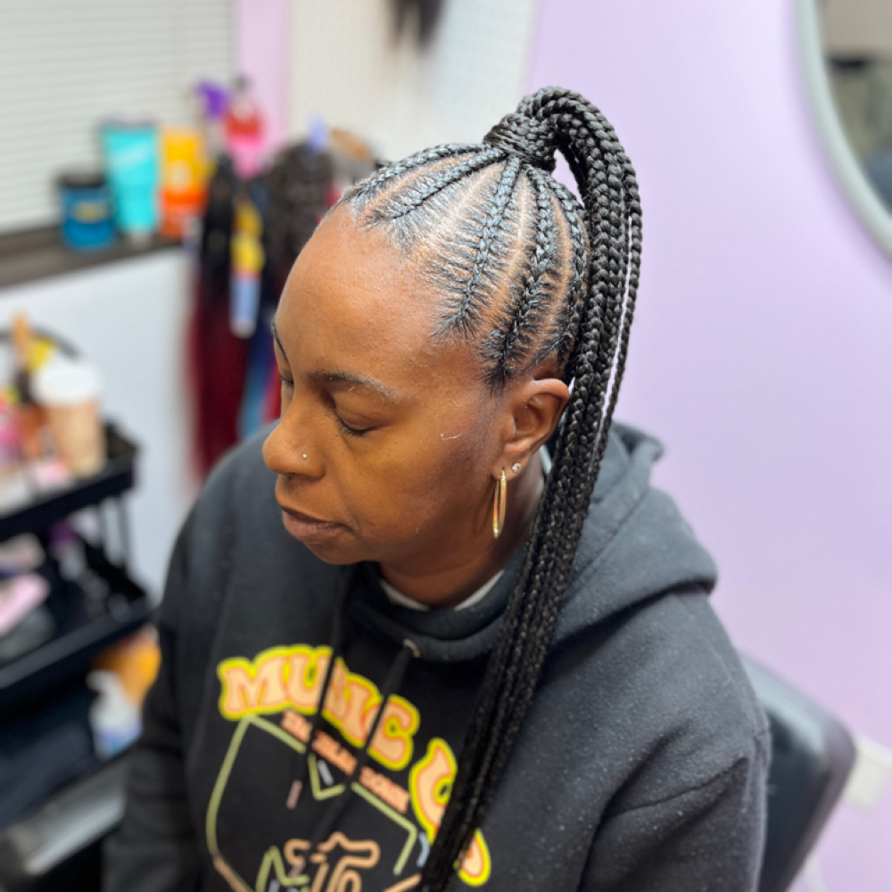 Braided Ponytail at Braids Beauty and Beyond in Timonium, MD