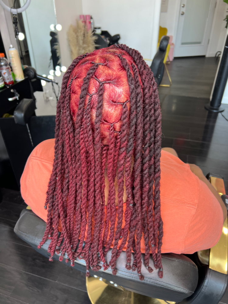 Full Head Color Locs