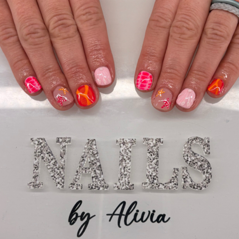 Gel Manicure with Builder at Shear Inspirations in Portland, IN