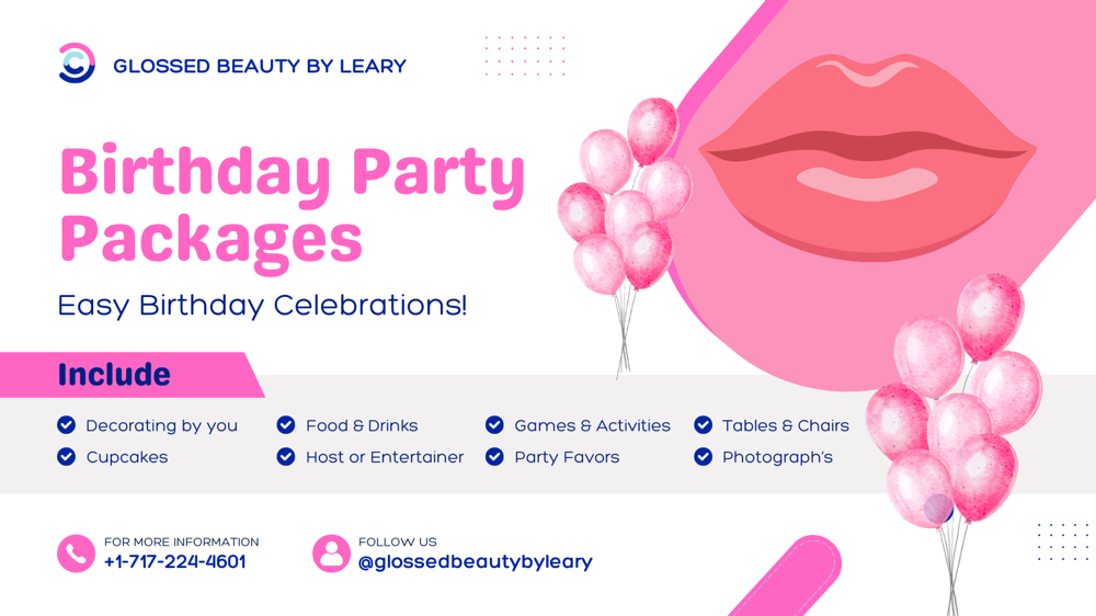 Glosseed Beauty’s Birthday Packages