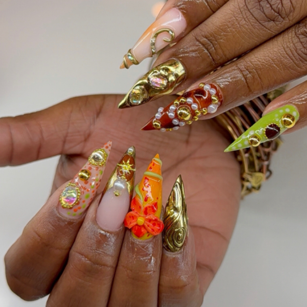 Custom Nail Design at The Nailbox Boutique LLC in Springfield, PA
