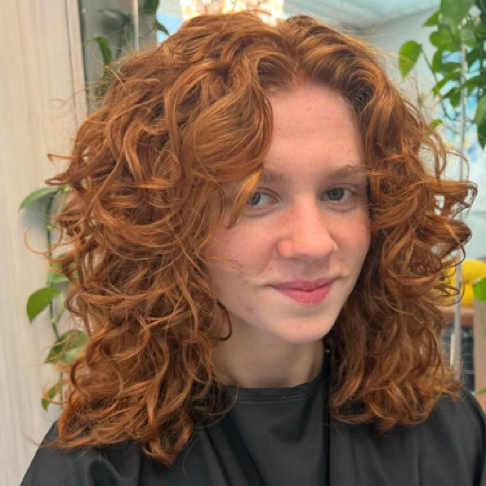 Curly Blowout at Jamie Dajuan Salon in Savannah, GA