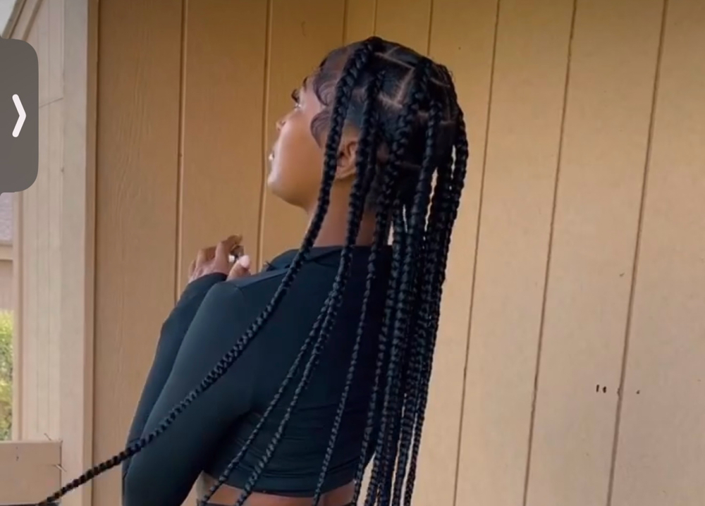 Large knotless braids at Beautee_Braidss (Kyla) in Livonia, MI