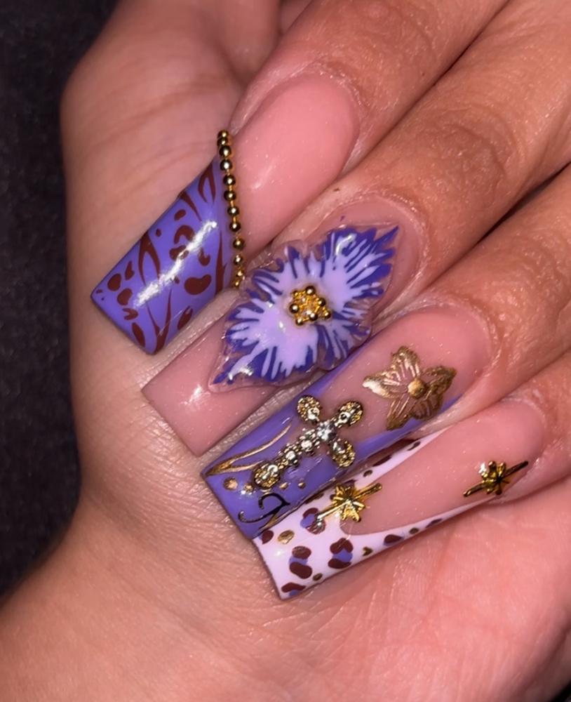 Acrylic Freestyle! at Gavs.beautybar in Santa Maria, CA