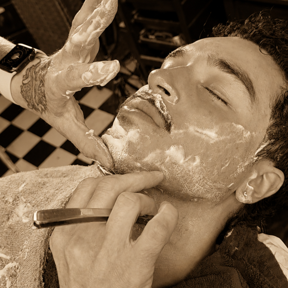 Full Face Shave at Prohibition Proper Barbershop in Nashville, TN