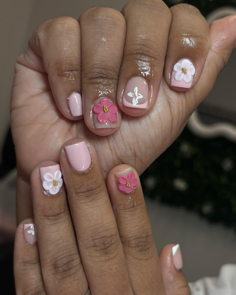 Overlay Nails at Blossom Nails in Houston, TX