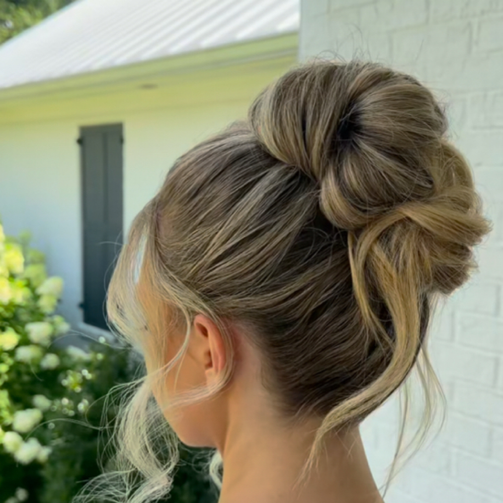 Updo Hairstyle at Mackenzie Elise (ME) Salon in Bentonville, AR