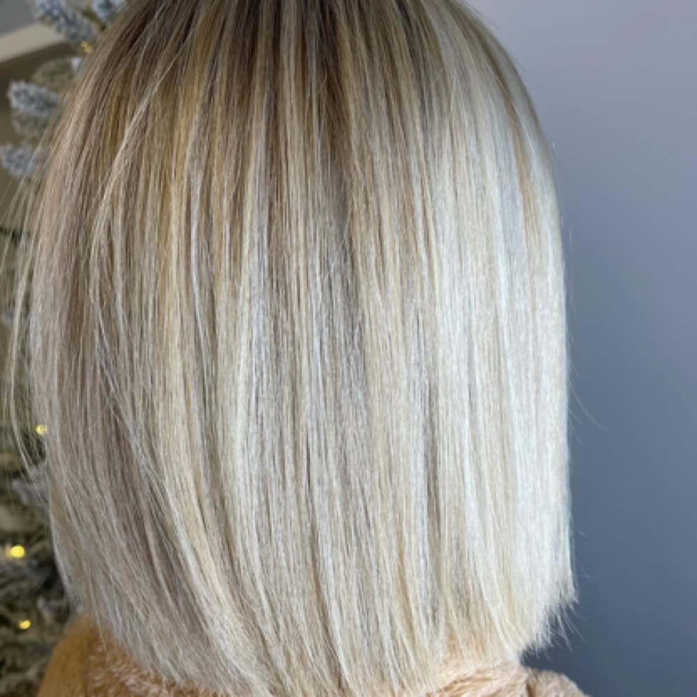 Customized (High-impact blonde) at Hair by Jami in Rocky River, OH