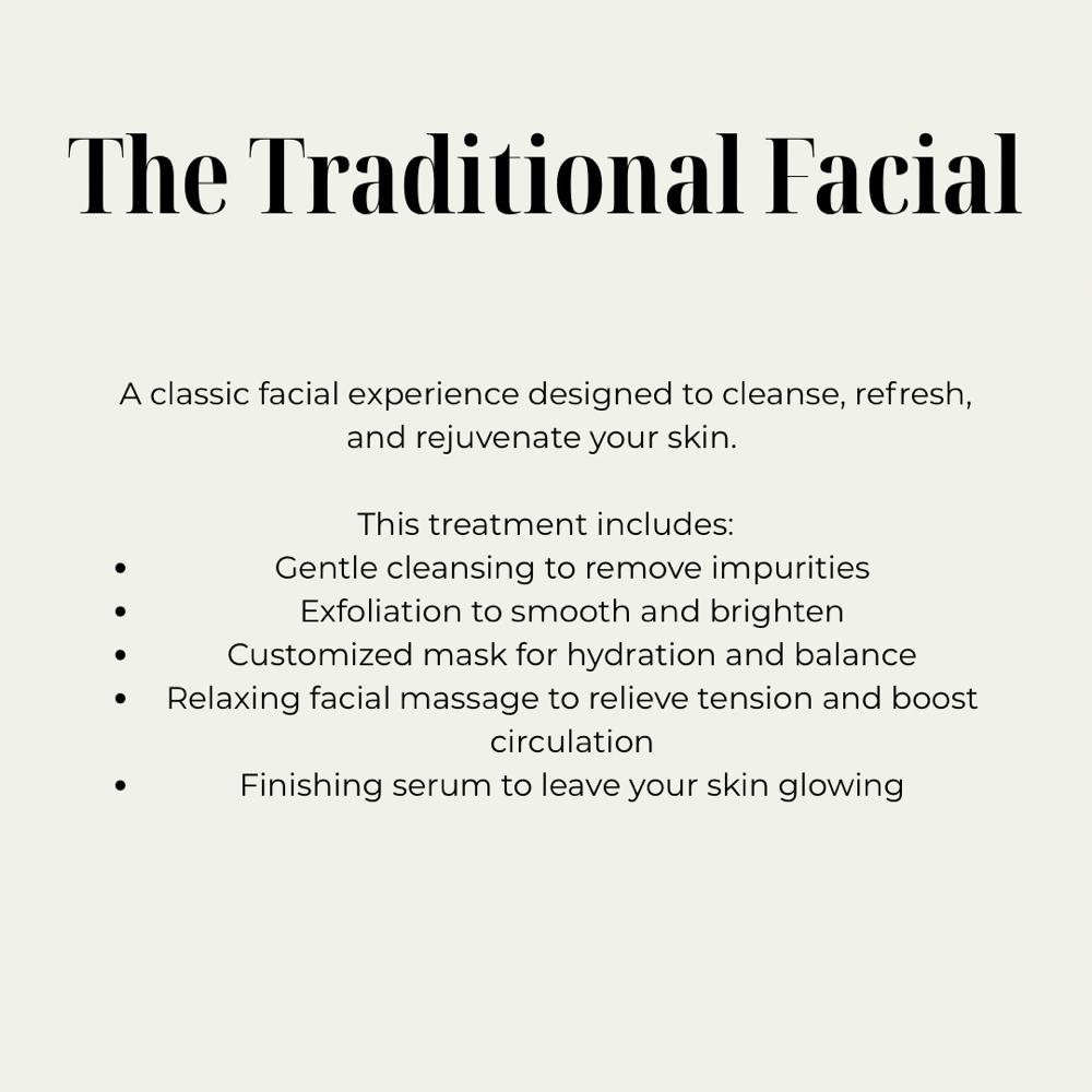 Traditional Facial Add On Service at The Scalp Bar in Plymouth, MA
