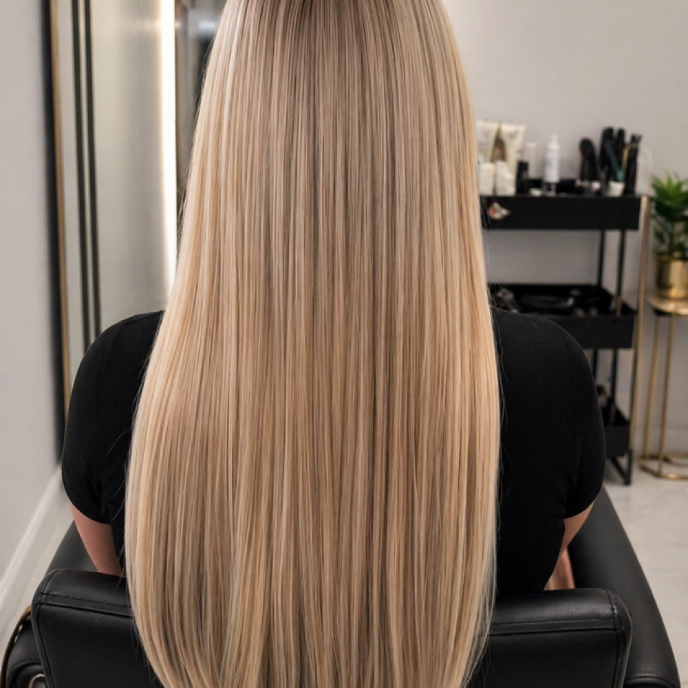 HAIR EXTENSIONS at Obsession blessed med spa in Moreno Valley, CA