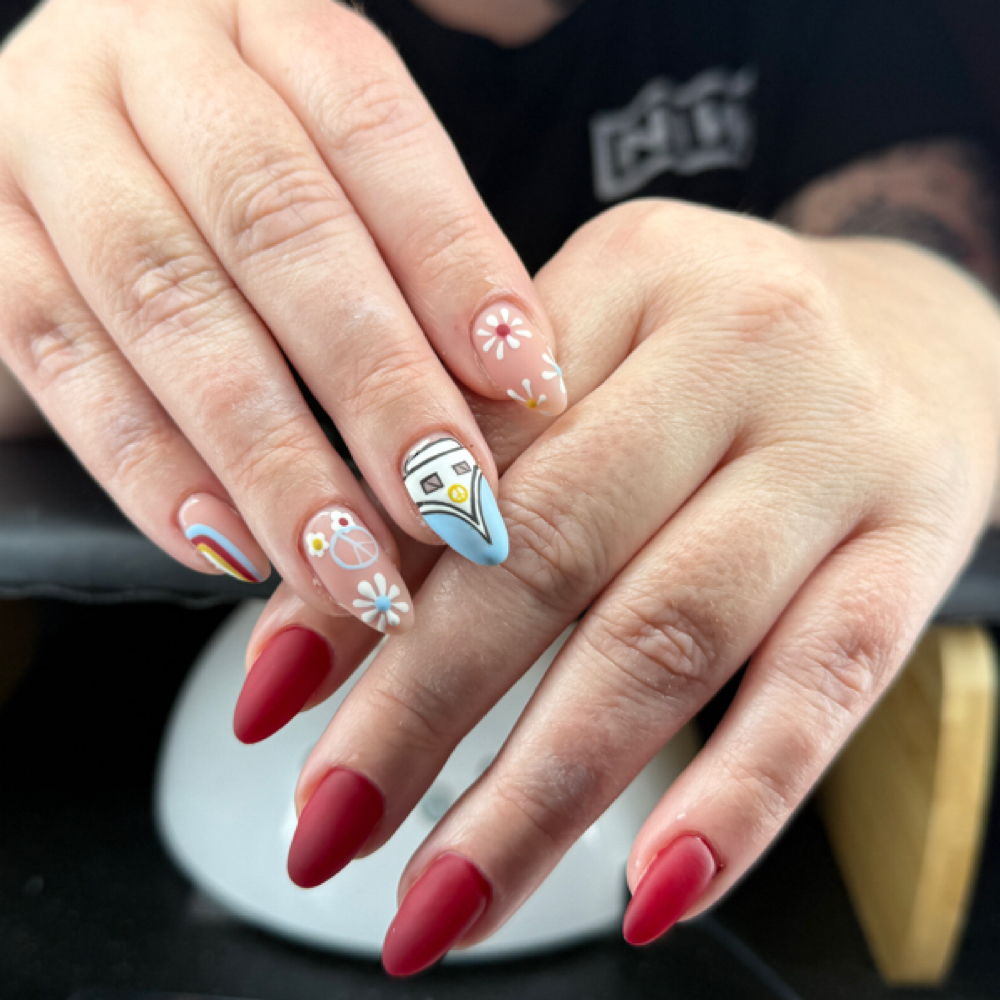 Builder Gel With Design at Claws by Courtney in Dayton, OH