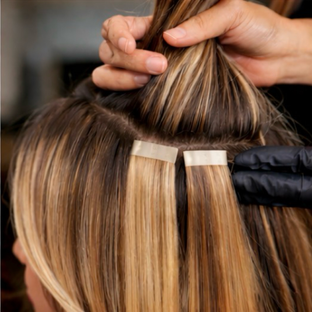Tape-in Extensions at Ohgypsyhairstylist in San Diego, CA