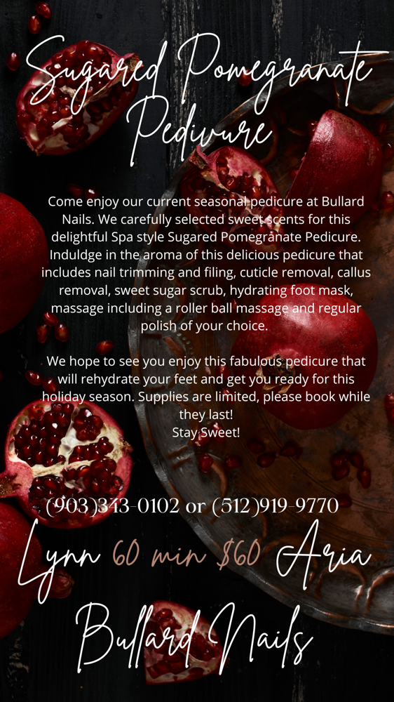 Seasonal Pedicure at Bullard Nails in Bullard, TX