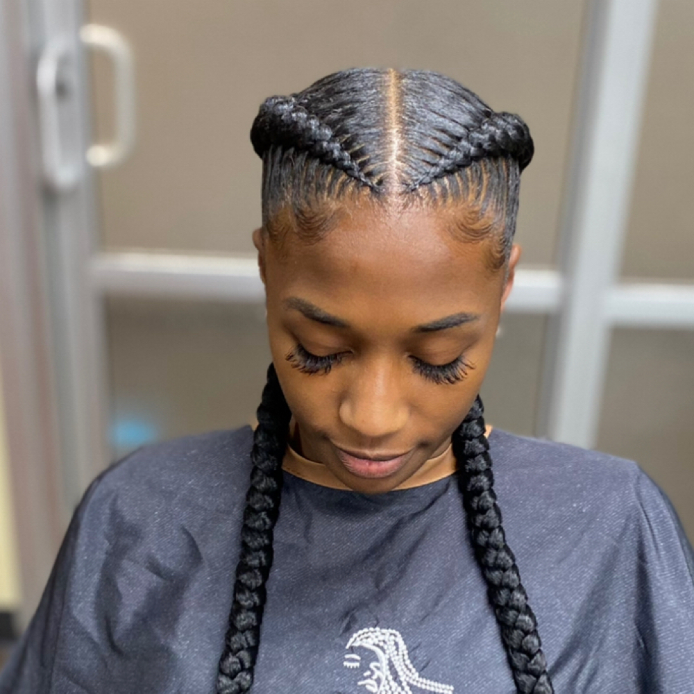 Feed-in Braids [2 Braids] at Jay’s Fades & Braids in Fort Scott, KS