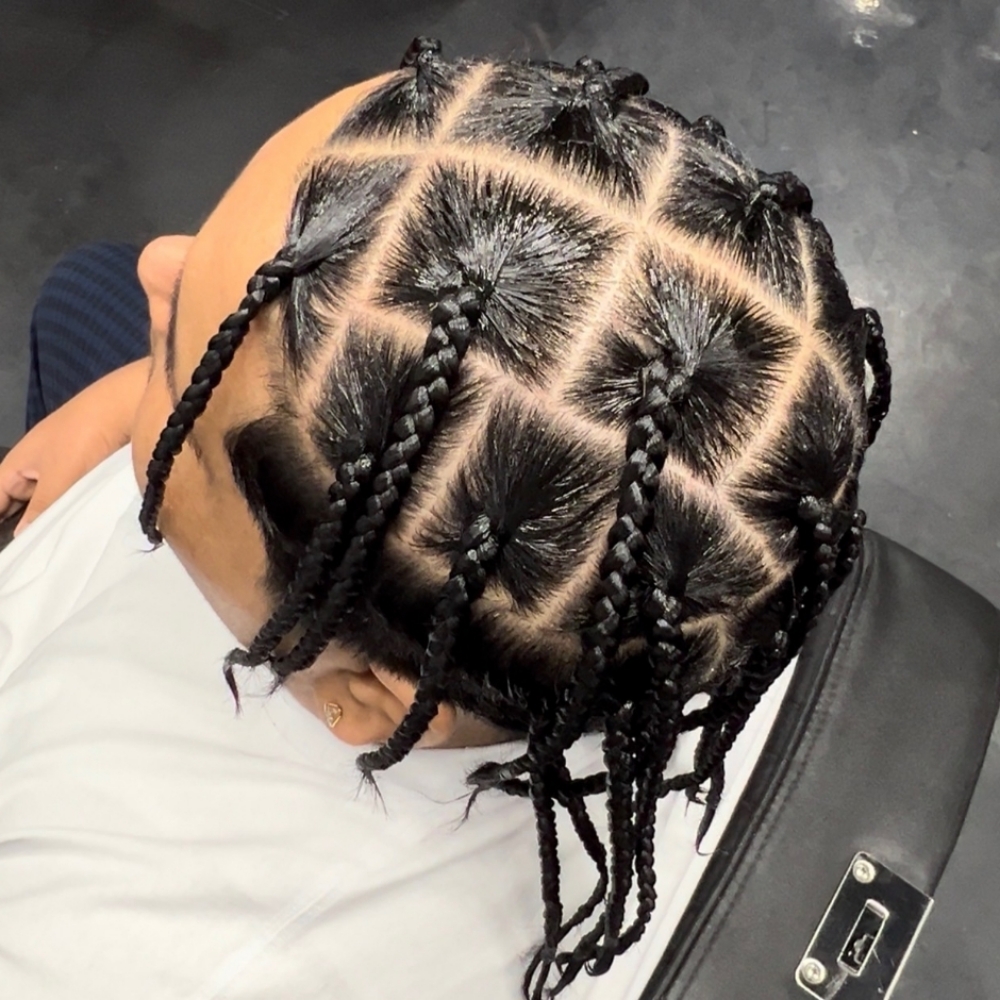 Jumbo/ Large Box Braids at JayBug Braids & Styling in Pomona, CA