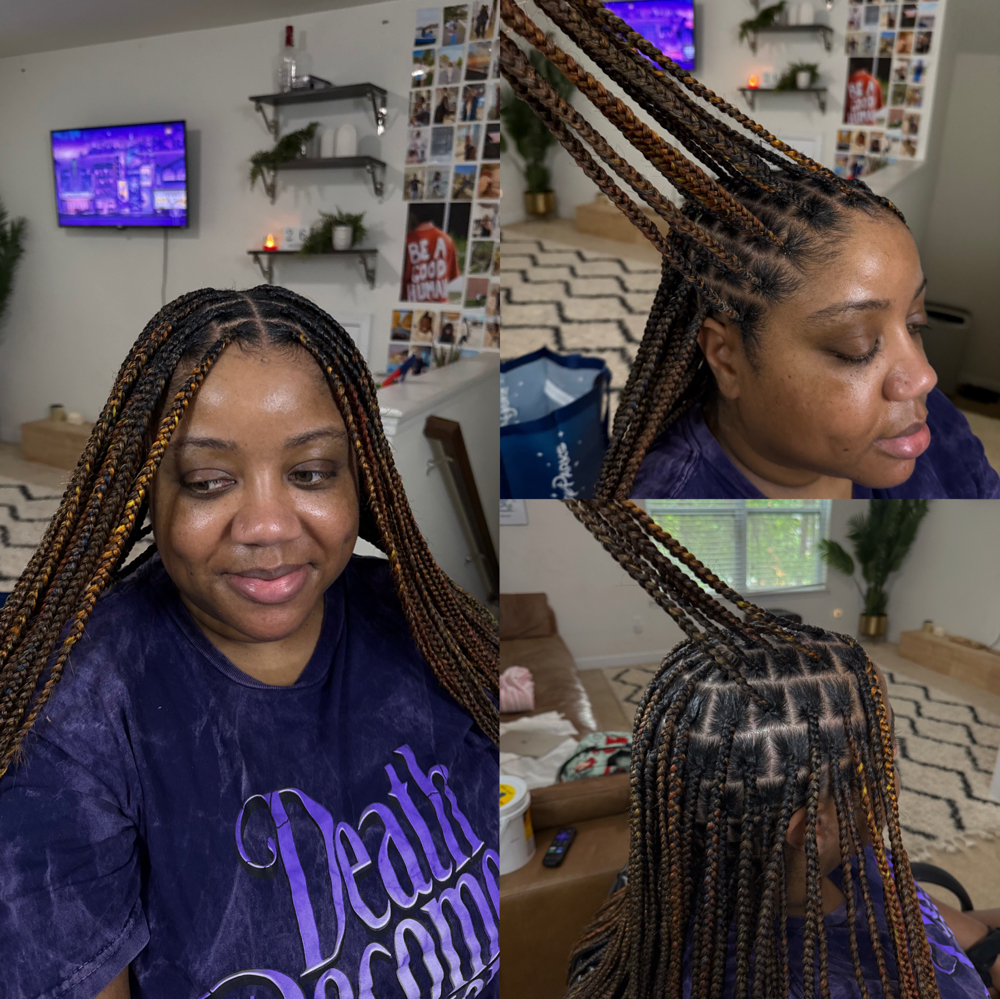 Smedium Knotless Braids at Braids By Samantha in Charlotte, NC