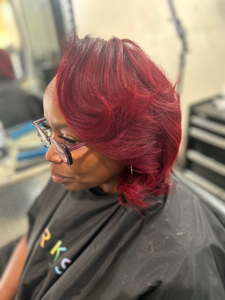 Color Retouch & Silk Press