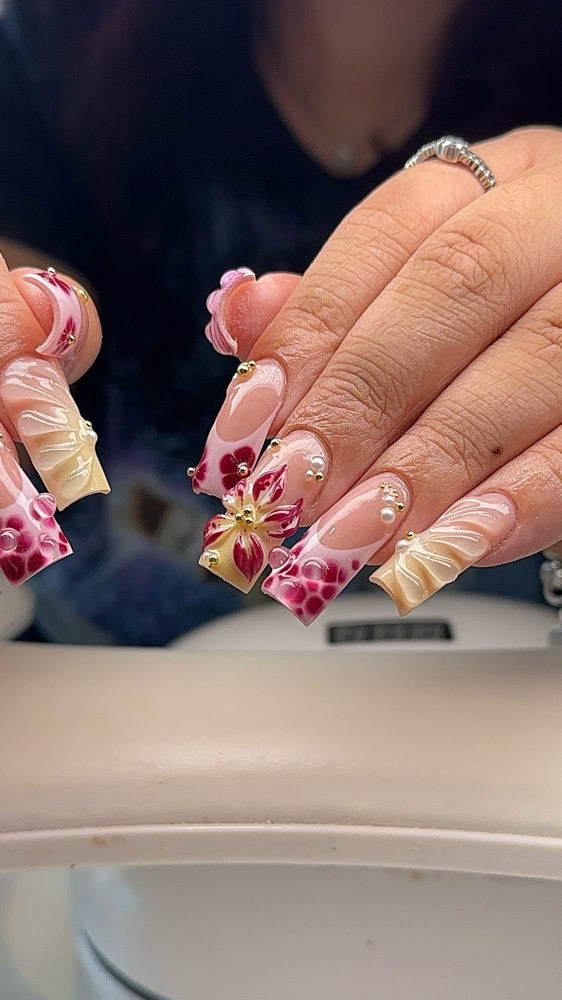 Long Acrylic Full Set at Leah Polished It in Geneva, IL