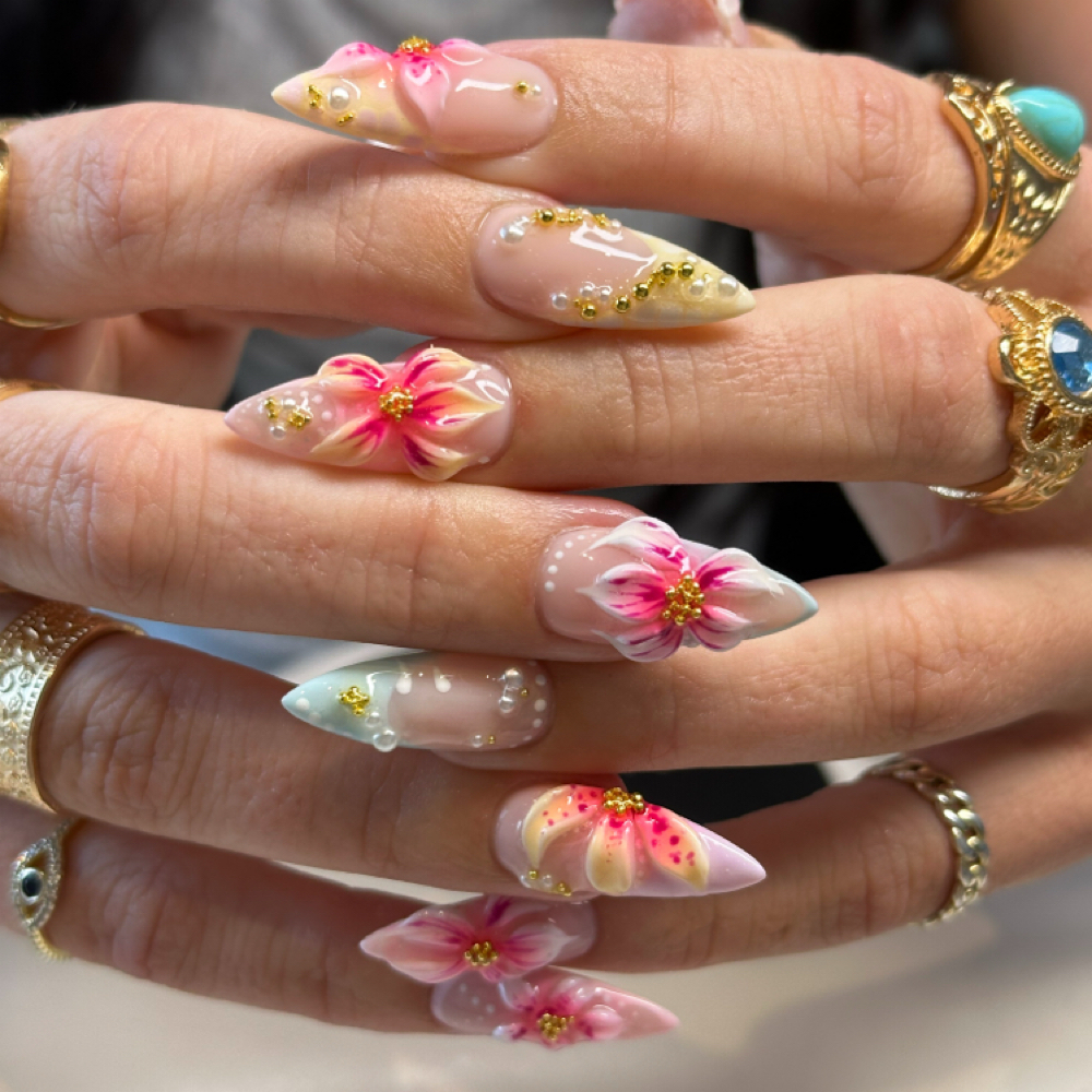 Long Acrylic Full Set at Leah Polished It in Geneva, IL