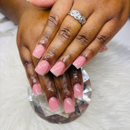 Short Basic Acrylic Full Set at Pretty N Polished Nails by Mi Mi in Suffolk, VA