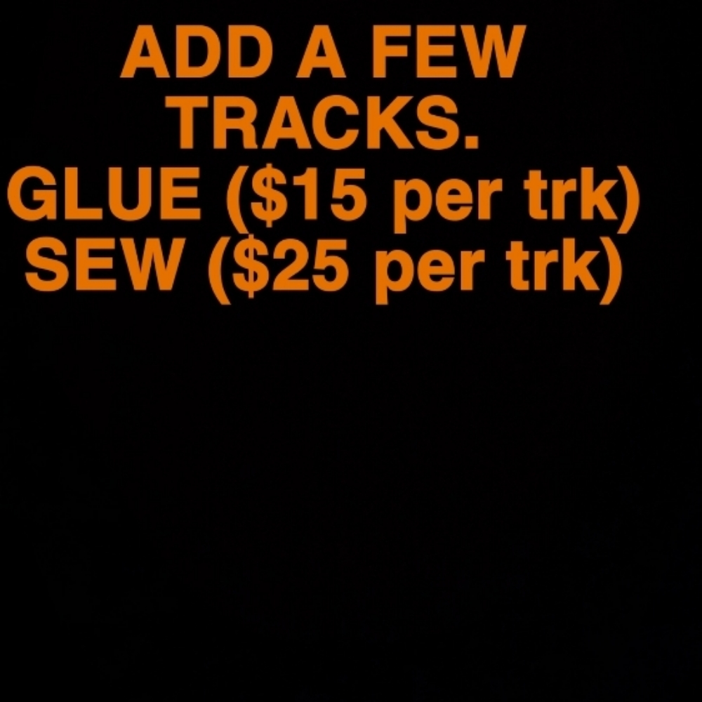 Add A Few Tracks Via Glue Or Sew at Weave King Hair Studio in Plano, TX