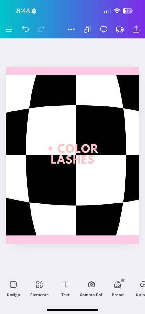 Additional colored lashes to a set