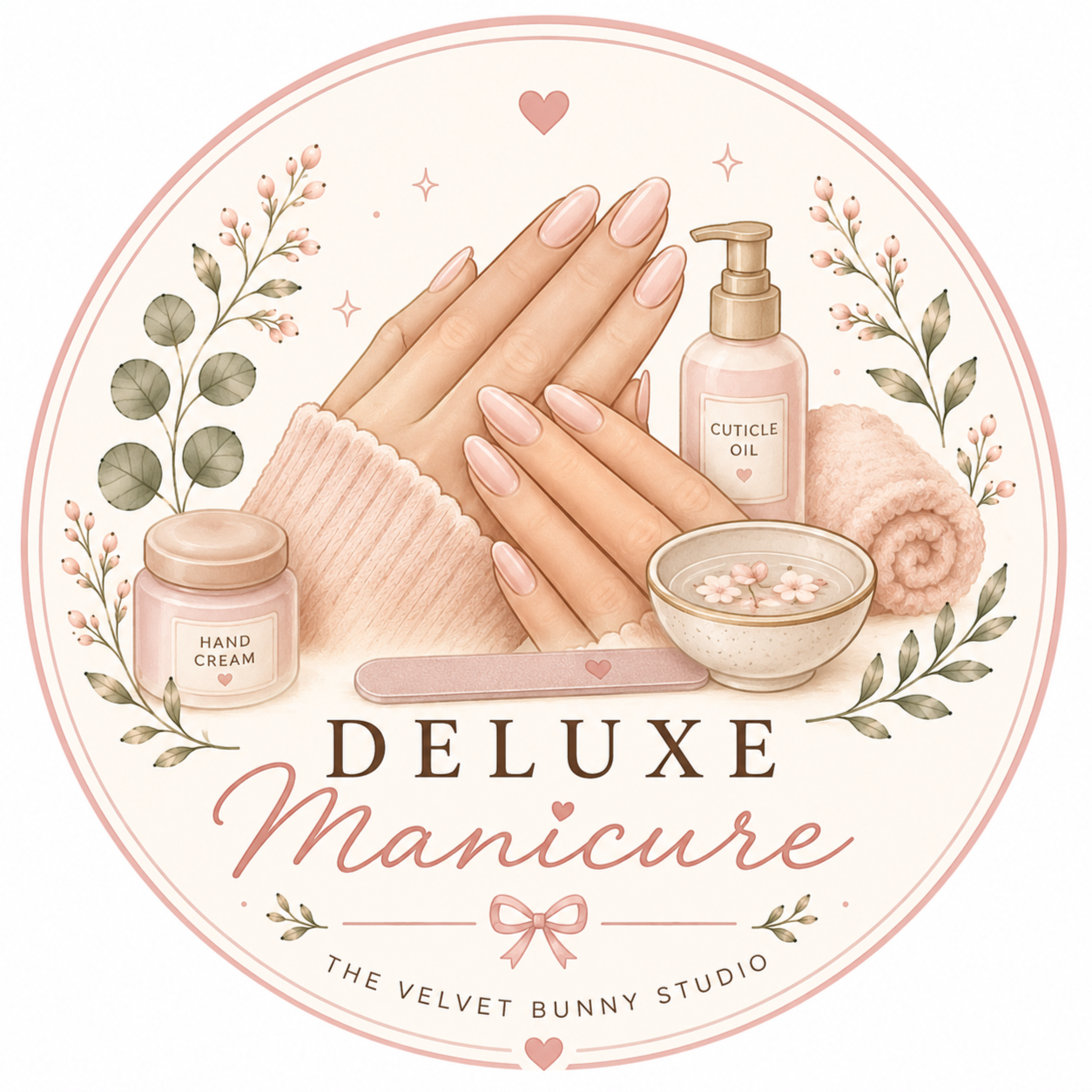 Deluxe Mani at The Velvet Bunny Studio in Tulsa, OK