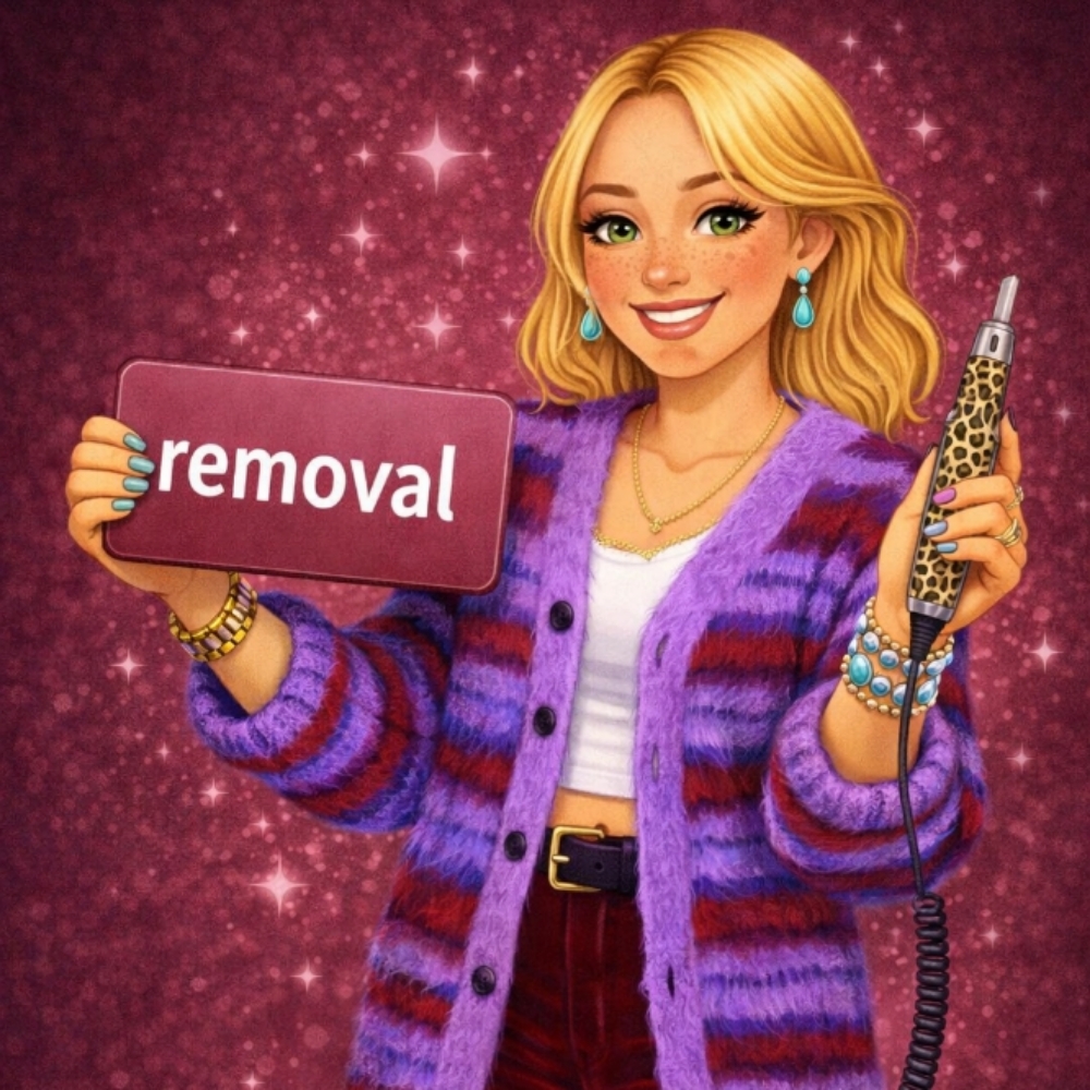 REMOVAL. 🗑️ at freckled opal beauty llc✌🏻 in Salem, IN